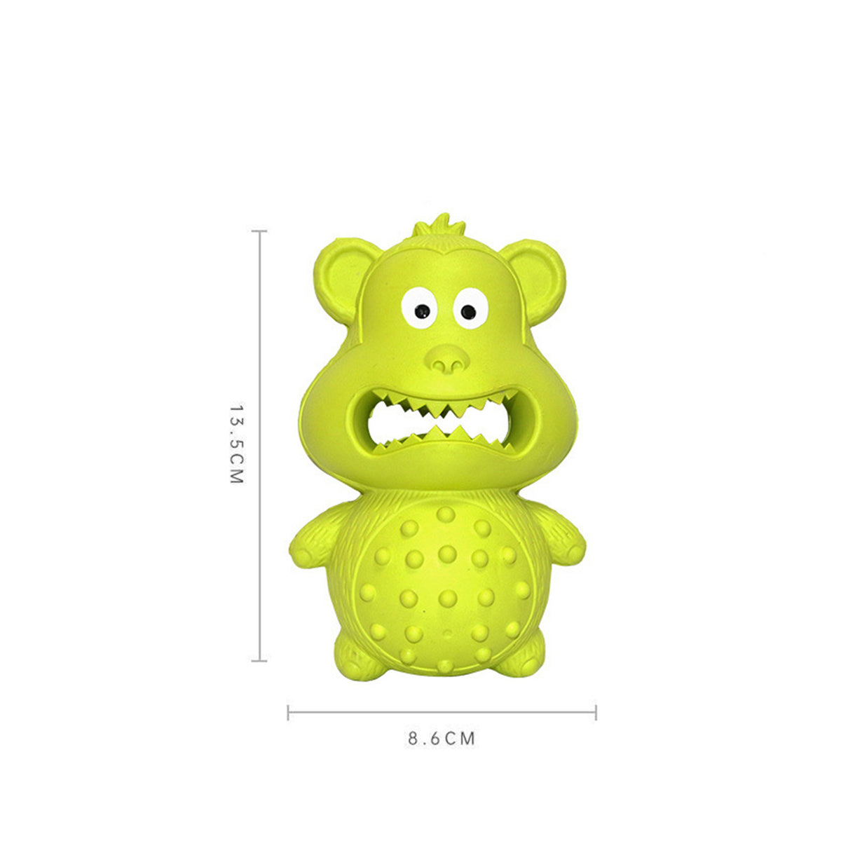 Tough Natural Rubber Squeaky Chew Toy for Dogs
