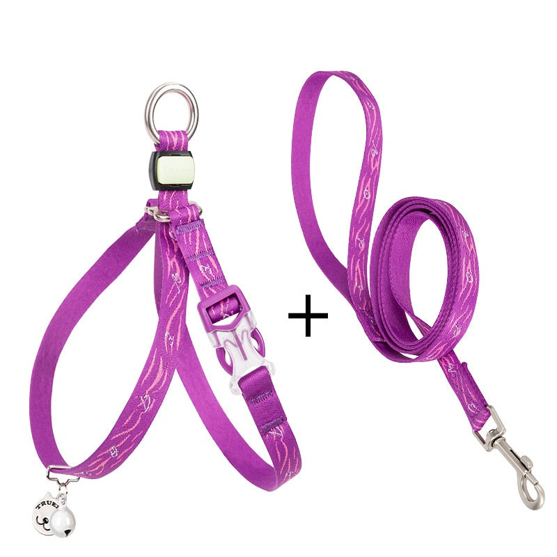 Chest Strap Leash Set with Bell for Cats and Dogs