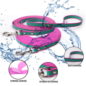 Waterproof PVC Long Training Leash – 10/20/30 ft Recall Lead – detail view