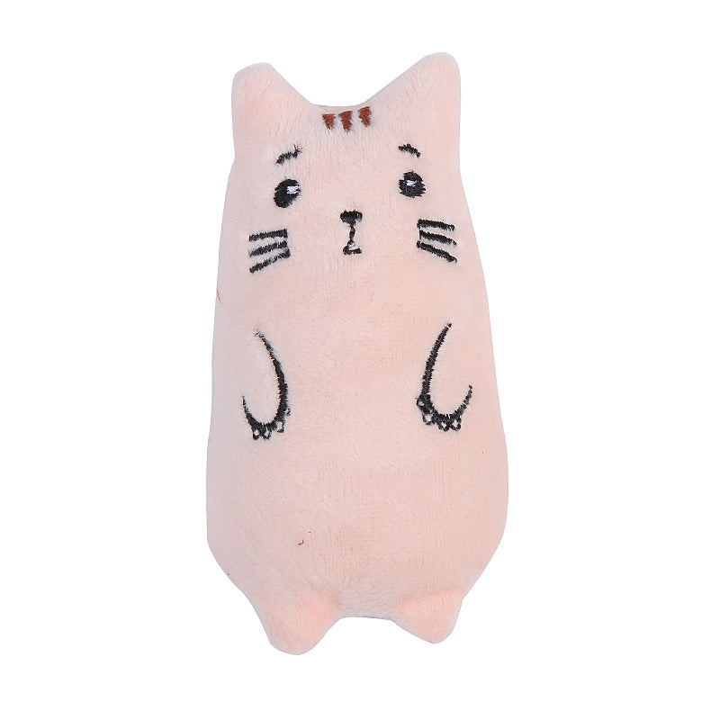 Catnip-Stuffed Plush Toy in Animal Shapes, for cats.
