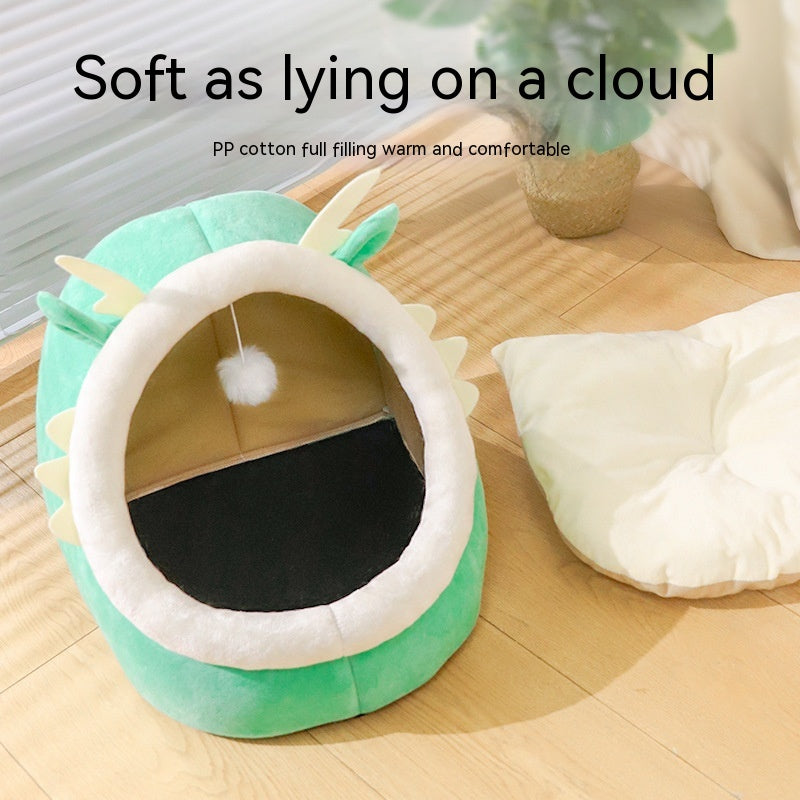 Semi-Enclosed Winter Cat Nest, for cats.