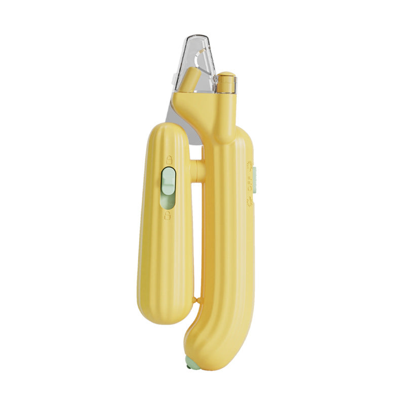 Cactus-Shaped Pet Nail Clipper with Built-In Light, for dogs and cats.
