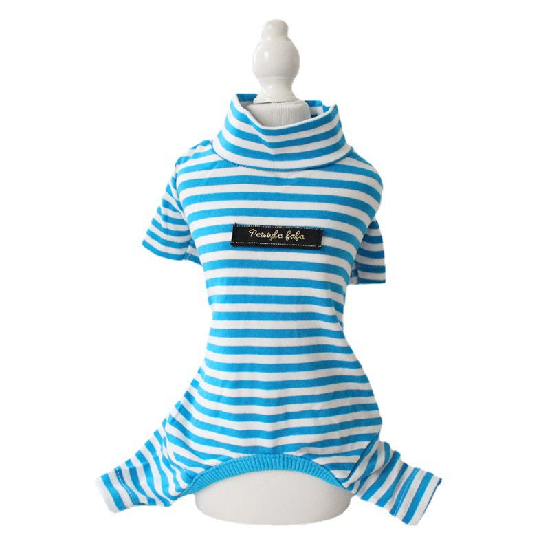 Multi-Color Striped Cotton Leggings, for dogs.