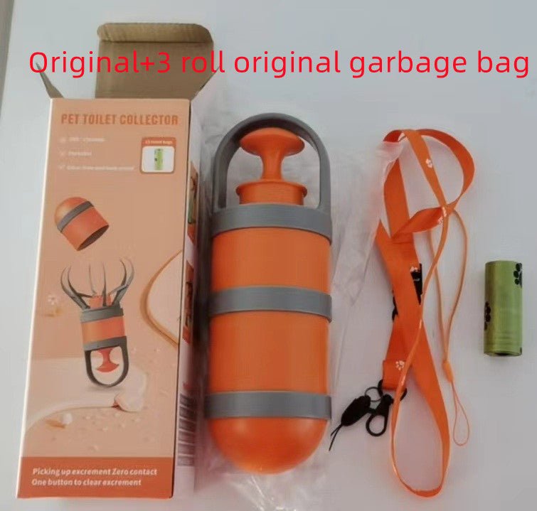 Portable Waste Bag Dispenser with Refill Roll for Dogs