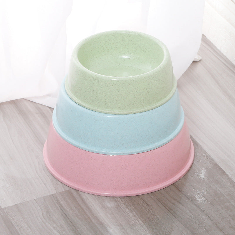 Round Plastic Dog Bowl Available in Three Sizes, for dogs.