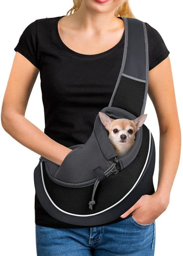 Outdoor Pet Carrier Crossbody Bag – Hands-Free for Small Dogs & Cats – lifestyle photo