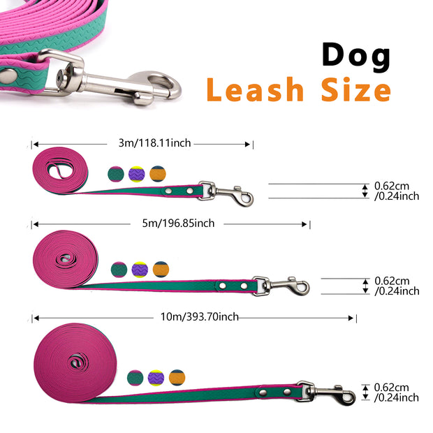 Waterproof PVC Long Training Leash – 10/20/30 ft Recall Lead – lifestyle photo