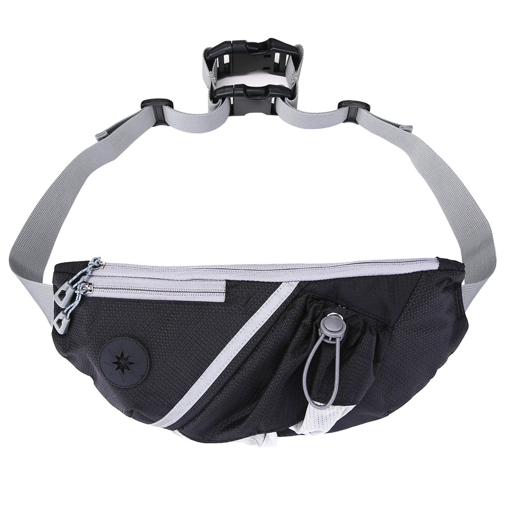 Hands-Free Running Leash with Waist Fanny Pack, for dogs.