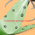 Portable Waste Bag Dispenser with Refill Roll for Dogs