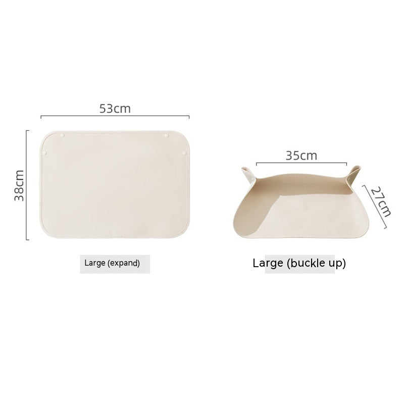 PU Leather Non-Slip Placemat, for cats.