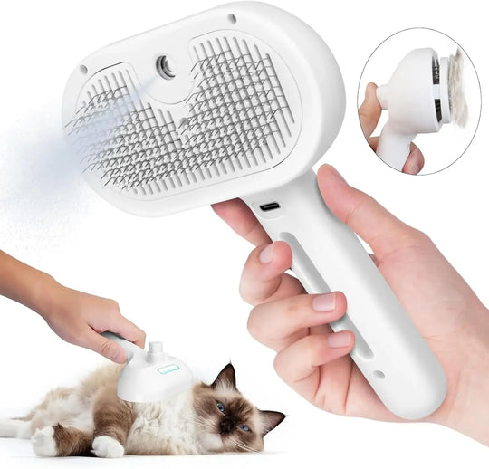 Spray Pin Brush for Cats & Dogs – Detangling Grooming Comb