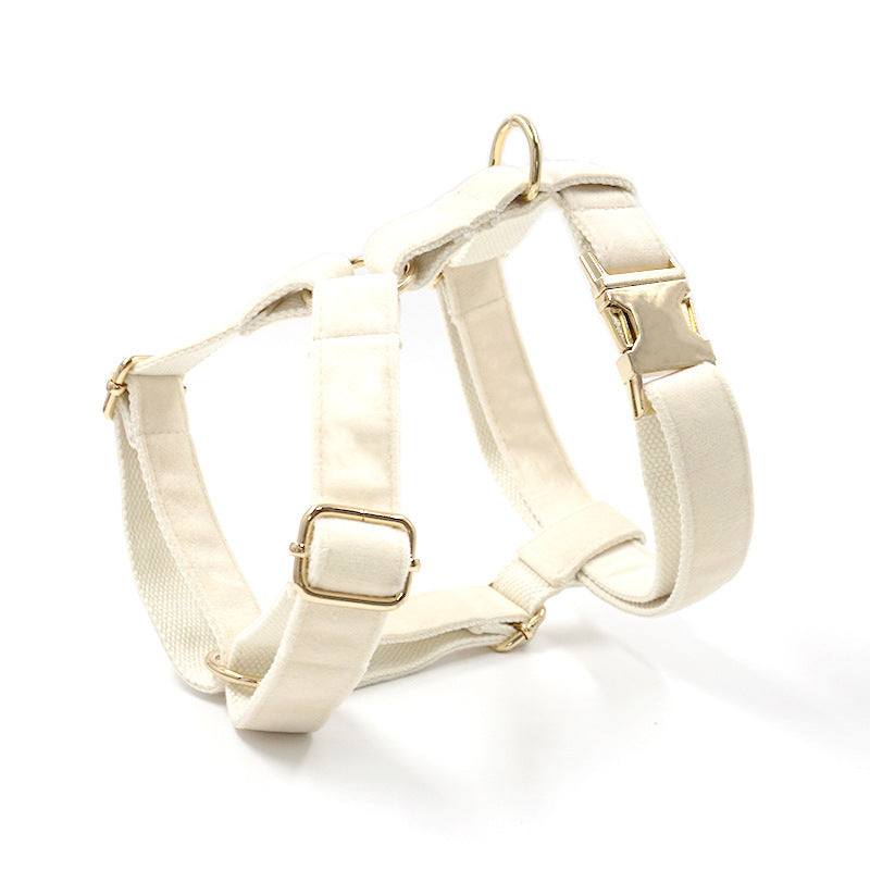 Soft Plush Velvet Chest Harness for Dogs on the Go
