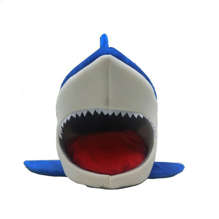 Shark-Shaped Pet Bed, for dogs and cats.