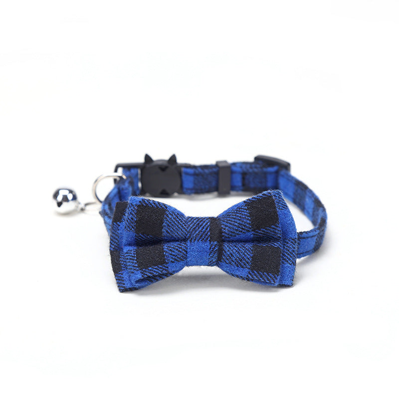 Buckle Collar with Optional Bowknot, for dogs and cats.