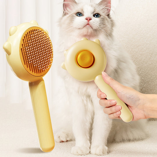 Pet Massage Grooming Brush – Hair Removal Comb for Cats & Dogs