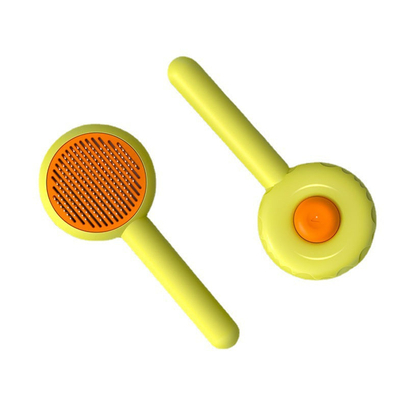 Donut-Shaped Massage Grooming Comb, for dogs and cats.