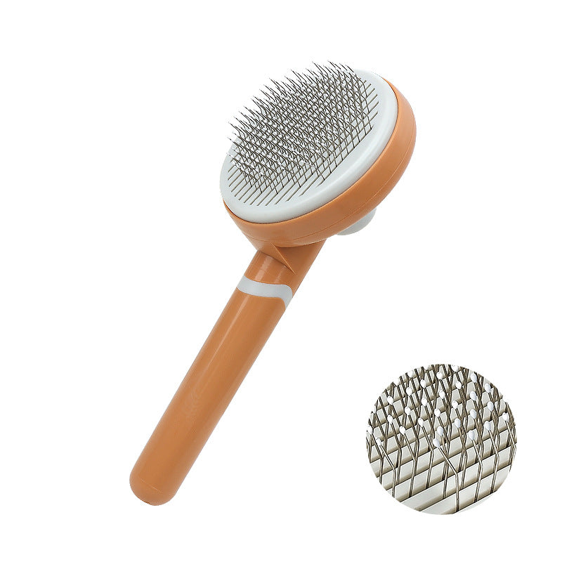 Self-Cleaning Pet Grooming Comb for Loose Hair, for dogs and cats.