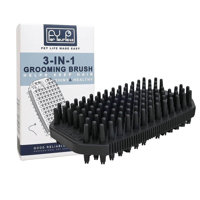 Pet Bath Massage Comb Mo Hair Removal Brush Wet And Dry Dual Use - kindoPet