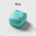 Soap-Dispensing Silicone Grooming Brush, for dogs and cats.