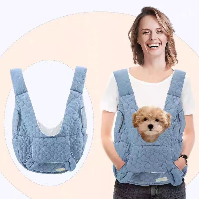 Breathable Large-Capacity Pet Chest Bag for Outings, for dogs and cats.