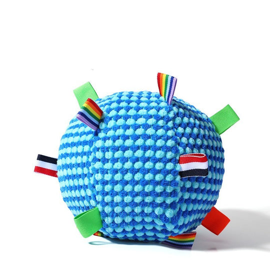 Interactive Squeaky Ring Dog Toy – Durable Molar & Chew Toy – side view