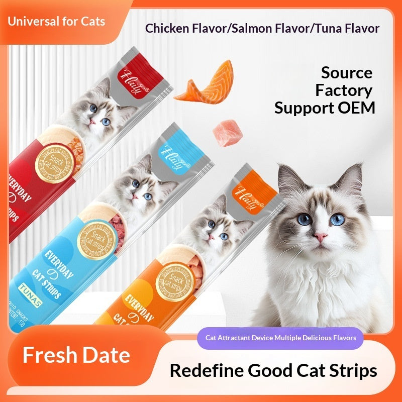 Cat Snacks Chicken Salmon Tuna Puree Nutrition Bar - kindoPet