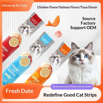 Cat Treat Puree – Chicken, Salmon & Tuna Wet Snack Sticks