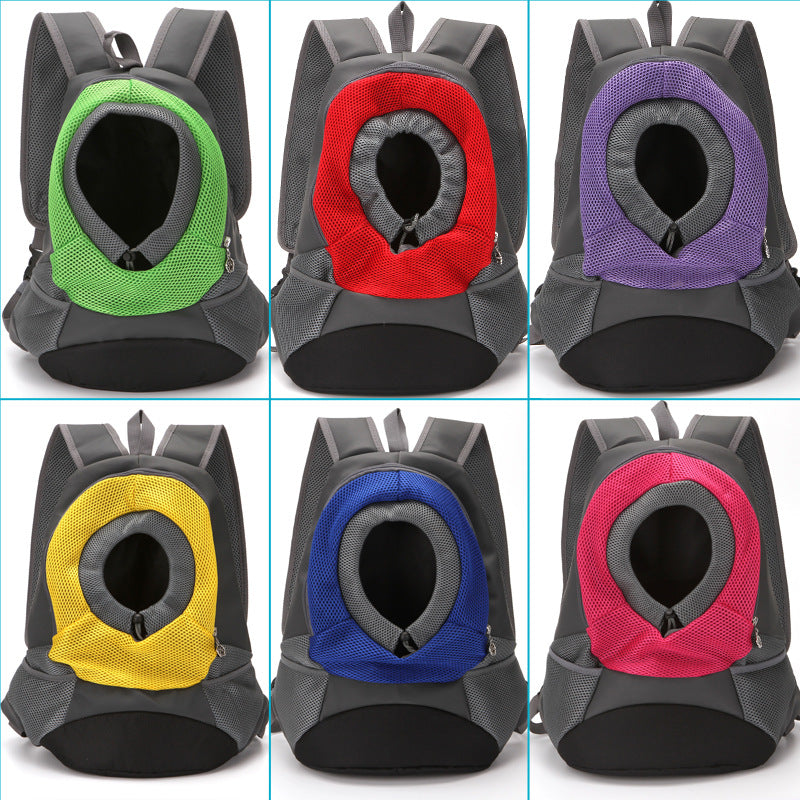 Convenient PU Travel Backpack for Dog Outings