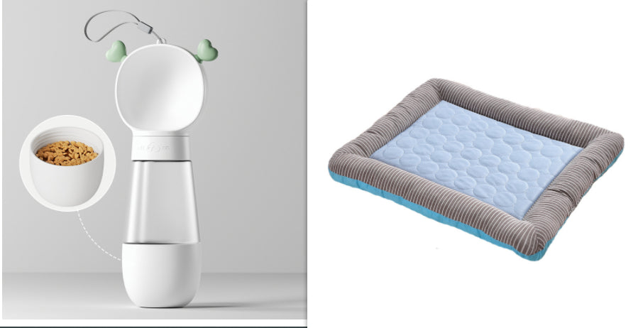 Pet Cooling Pad Bed For Dogs Cats Puppy Kitten Cool Mat Pet Blanket Ice Silk Material Soft For Summer Sleeping  Blue Breathable - kindoPet