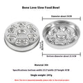 Stainless Steel Slow Feeding Bowl, for dogs and cats.
