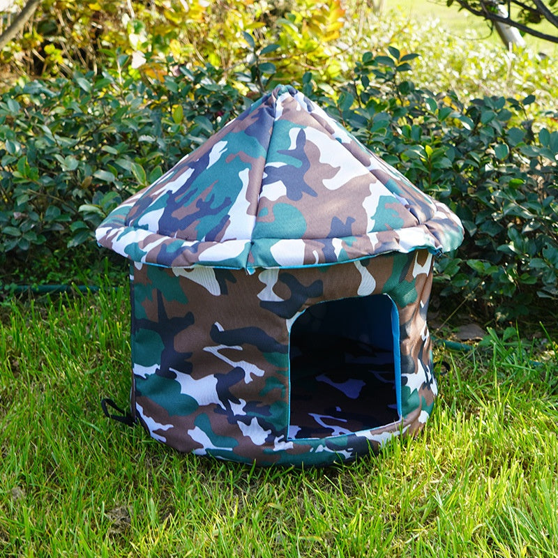 Cold-Weather Dome Tent Bed, for dogs and cats.