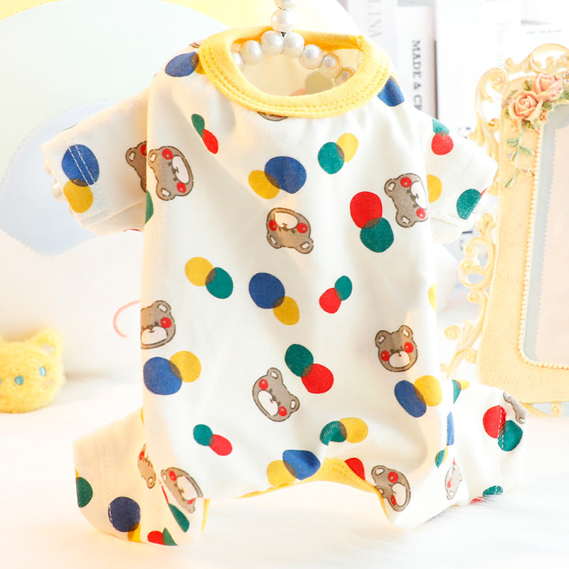 Cotton Fall and Winter Pajamas, for dogs.