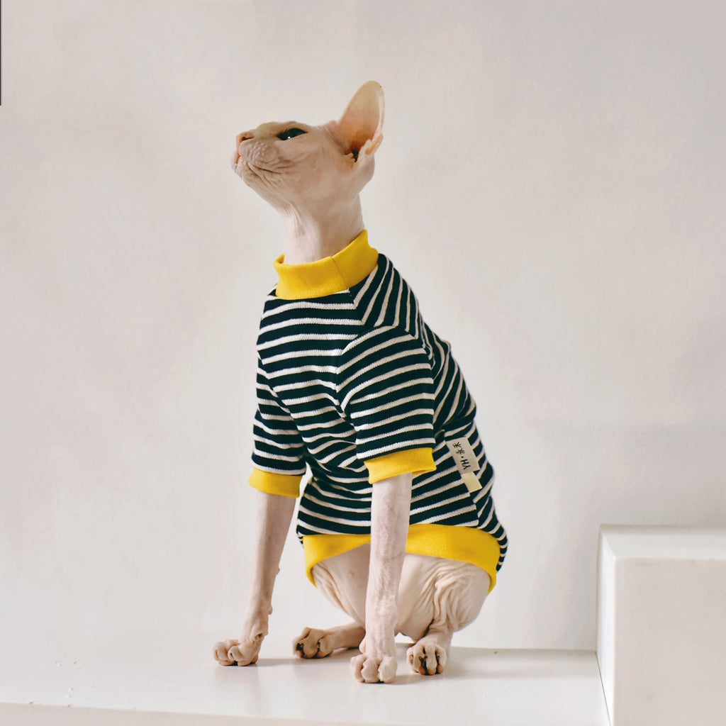 Cotton Warmth Sweater for Sphynx and Hairless Cats, for cats.