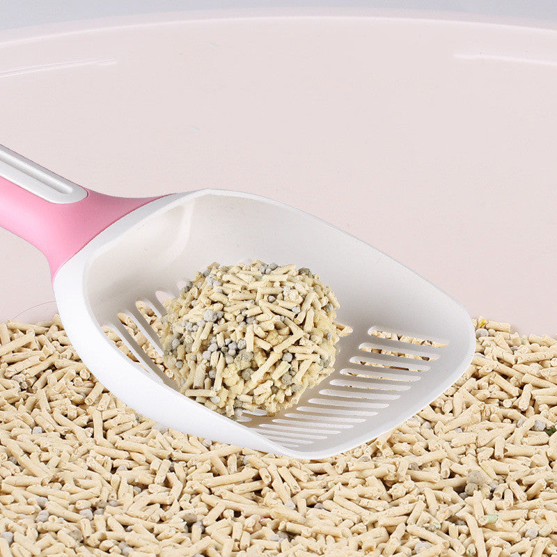 Long-Handle Cat Litter Scoop with Rolling Tail Design, for cats.