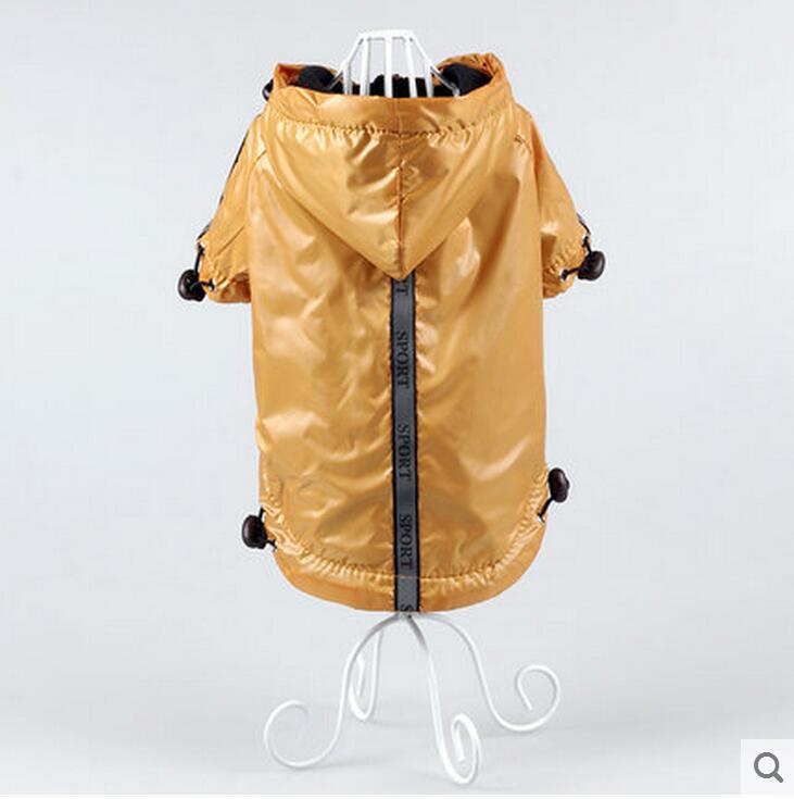 Hooded Fleece-Lined Raincoat, for dogs.