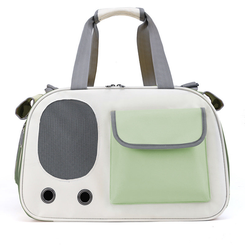 Foldable Large-Capacity Canvas Shoulder Bag, for dogs and cats.
