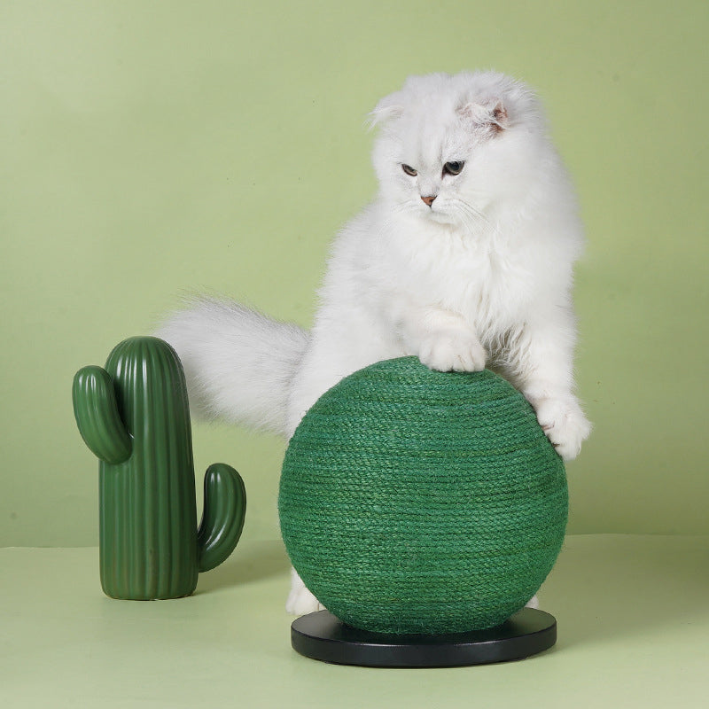 Cactus-Shaped Sisal Scratching Post for House Cats