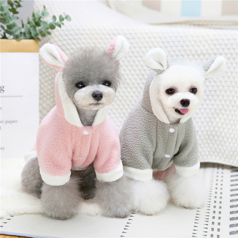 Hooded Fleece Sweater for Small and Medium Pets, for dogs and cats.