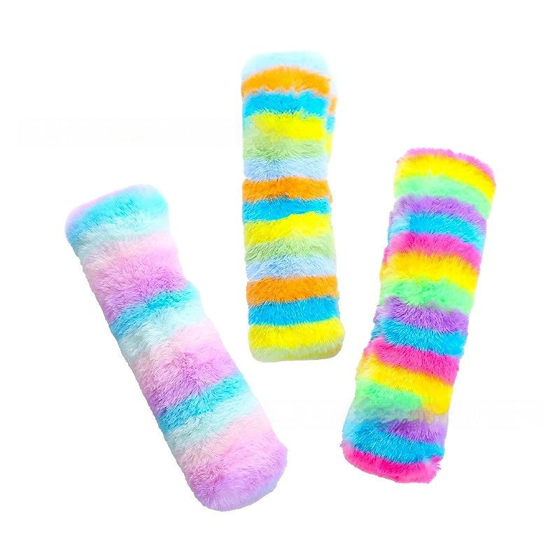 Popular Plush Colorful Stripe Pet Pillow