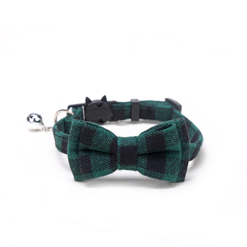 Buckle Collar with Optional Bowknot, for dogs and cats.