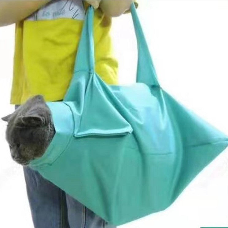 Soft Foldable Cat Carrier Pouch for Nail Trims, for dogs and cats.