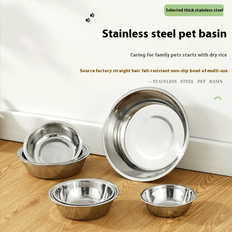Stainless Steel Feeding Bowl, for dogs and cats.