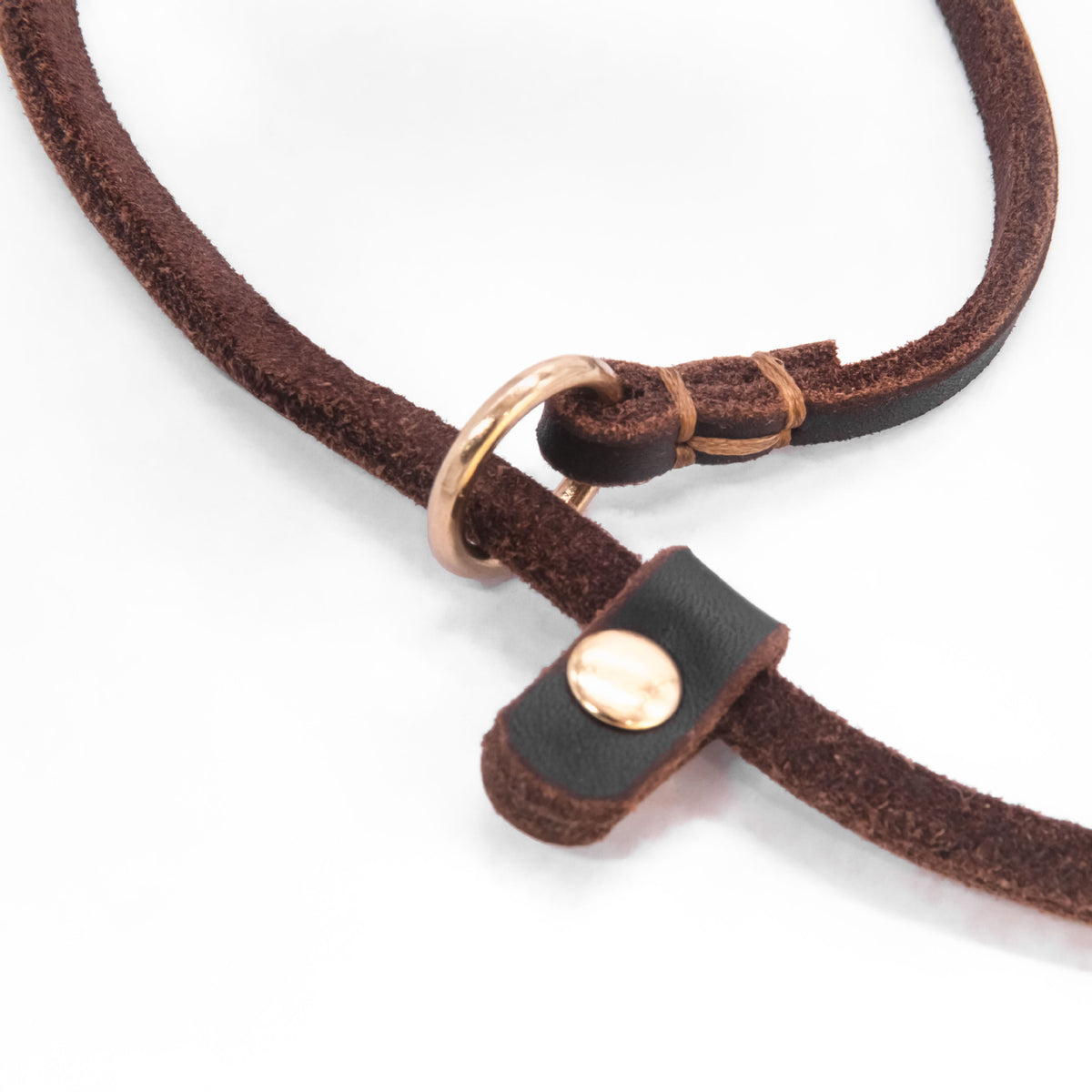 Braided Cowhide Leather Training Leash, for dogs.
