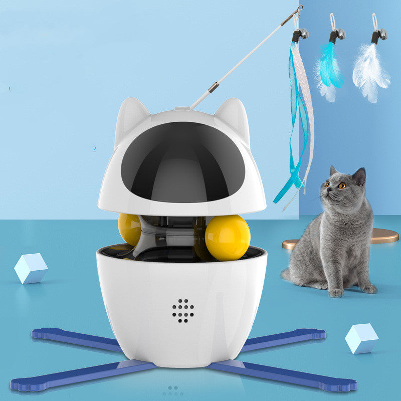 USB Rechargeable Smart Spinning Ball Toy for Cats