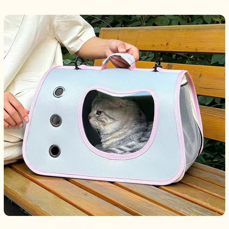 Breathable Oxford PVC Travel Bag, for dogs and cats.