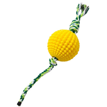 Corn Knot Dog Chew Toy – Teeth Cleaning Rope Ball for Small & Large Dogs – side view