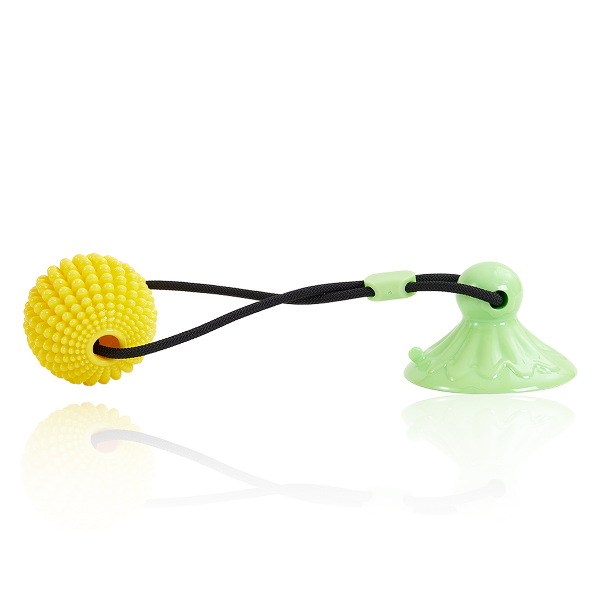Corn-Textured Suction Cup Chew and Tug Toy, for dogs.