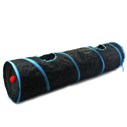 New Style Pet Cat Toy Suit Small Fish Steel Wire Cat Teaser Plush Mouse Spring Cat Tunnel Cat Toy