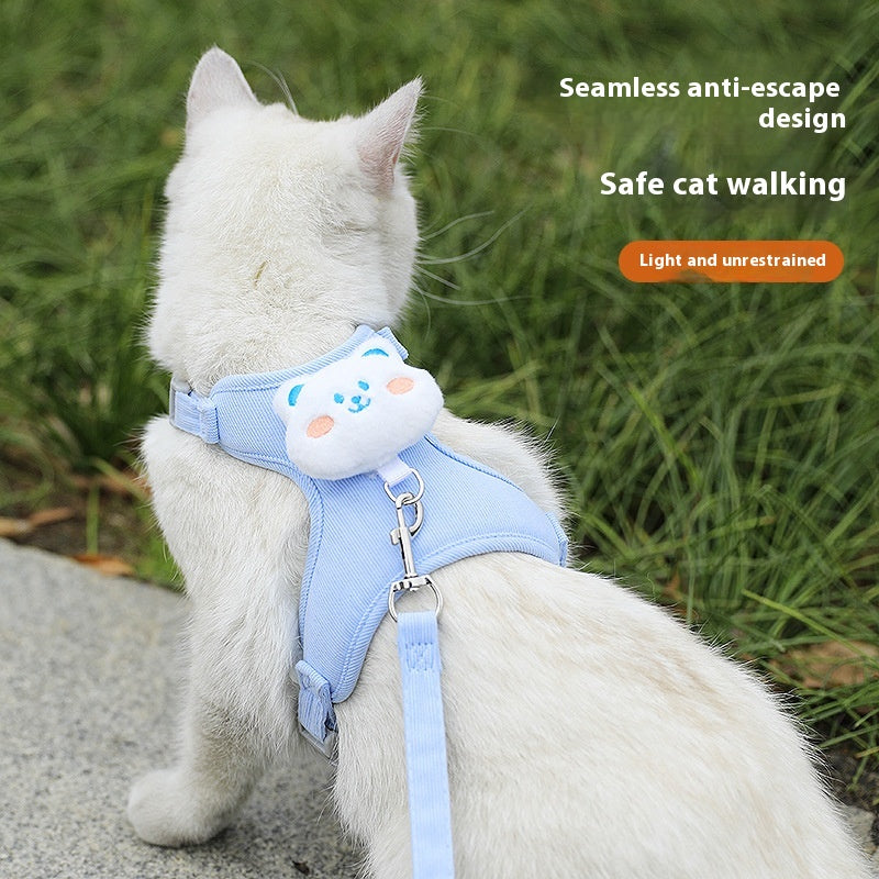 Corduroy Cat Walking Leash, for cats.