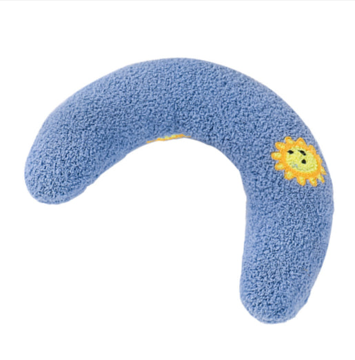 Soft U-Shaped Plush Pillow for Cats to Curl Up In